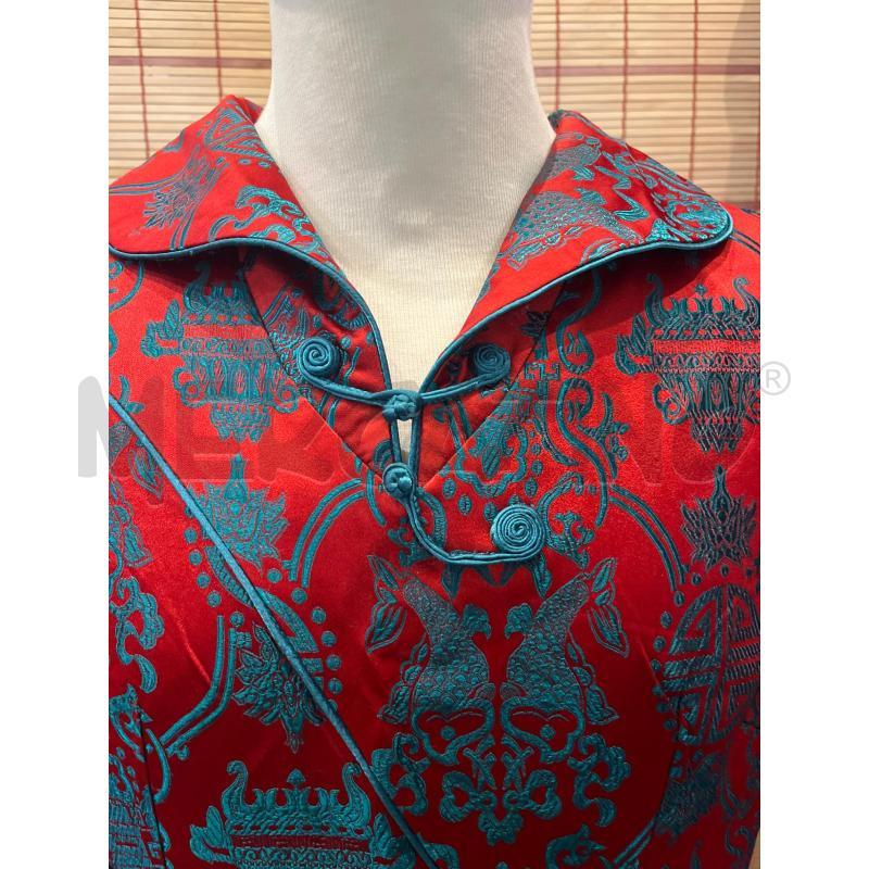 VESTITO DONNA CINESE SETA ROSSO OTTANIO | Mercatino dell'Usato Manduria 3