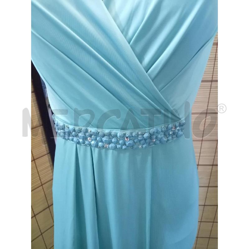 VESTITO DONNA GUESS MARCIANO VERDE ACQUA PERLINE  | Mercatino dell'Usato Manduria 4