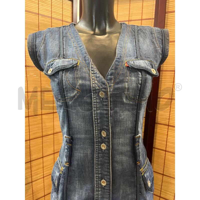 VESTITO DONNA LEVI'S M JEANS BLU BOTTONI | Mercatino dell'Usato Manduria 3