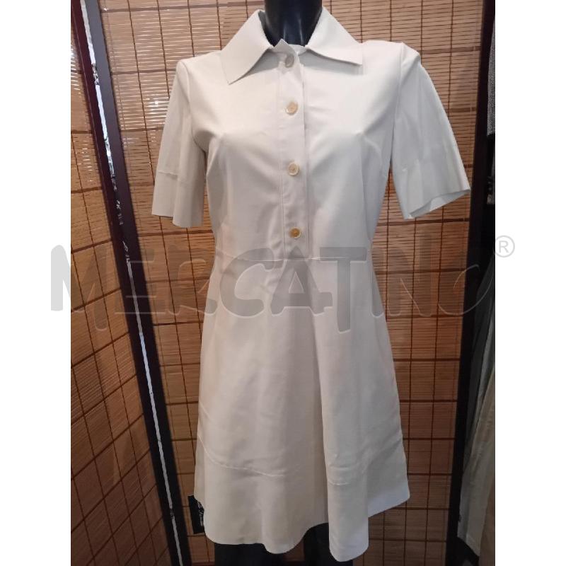 VESTITO DONNA LIVIANA CONTI 40 ECOPELLE PANNA | Mercatino dell'Usato Manduria 1
