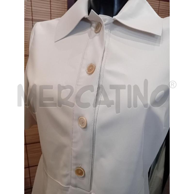 VESTITO DONNA LIVIANA CONTI 40 ECOPELLE PANNA | Mercatino dell'Usato Manduria 4