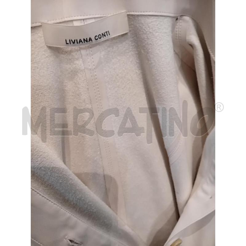 VESTITO DONNA LIVIANA CONTI 40 ECOPELLE PANNA | Mercatino dell'Usato Manduria 5