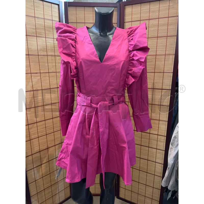 VESTITO DONNA M DIXIE FUCSIA BALZE MANICHE SBUFFO | Mercatino dell'Usato Manduria 1