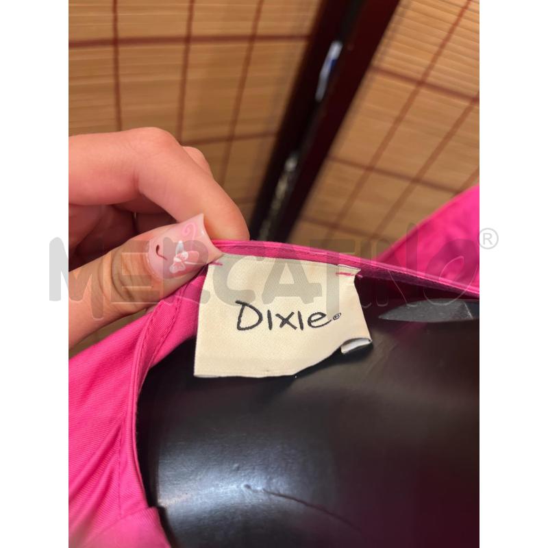 VESTITO DONNA M DIXIE FUCSIA BALZE MANICHE SBUFFO | Mercatino dell'Usato Manduria 4