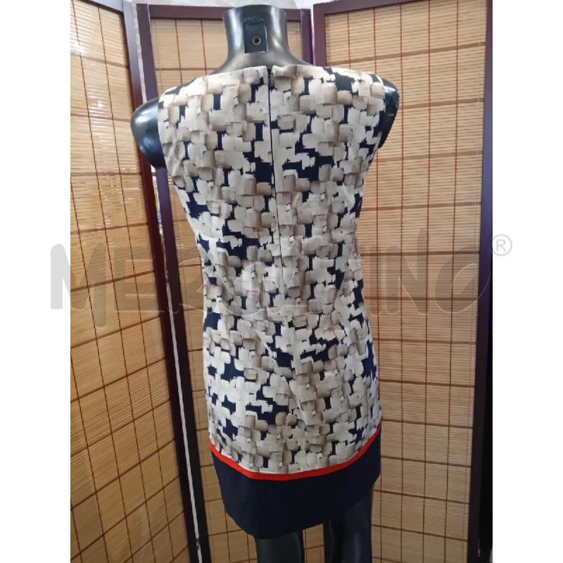 VESTITO DONNA PENNYBLACK DEC BEIGE NERO RIGA ROSSA  | Mercatino dell'Usato Manduria 3