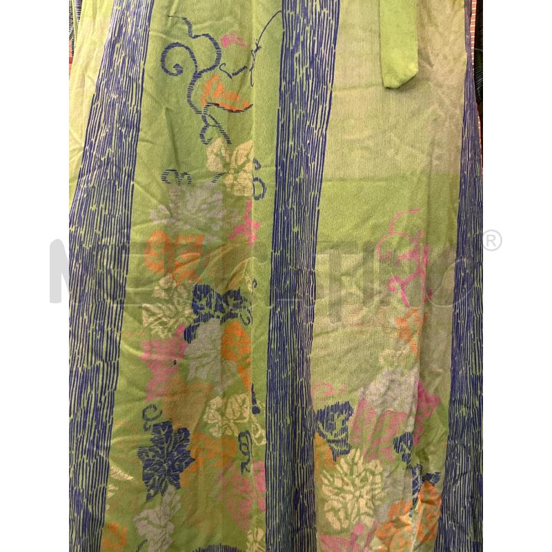 VESTITO DONNA PRINCESS RASPANTI ANNI '70 VERDE BLU CINTURA | Mercatino dell'Usato Manduria 5