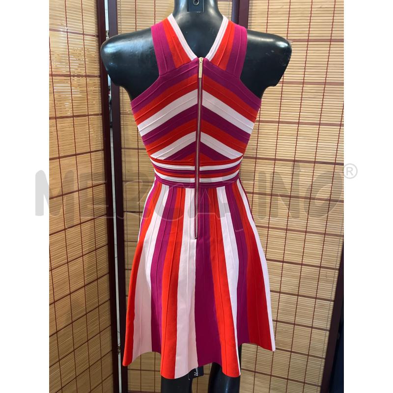 VESTITO DONNA TED BAKER ROSA ROSSO FUCSIA RIGHE | Mercatino dell'Usato Manduria 2