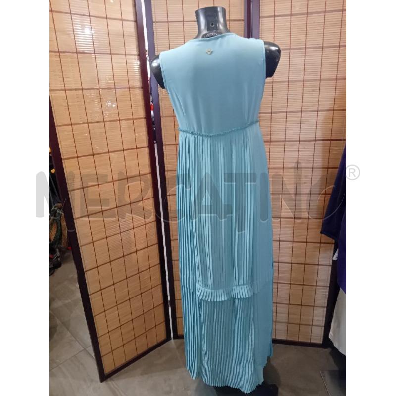 VESTITO DONNA TWINSET PLISSETTATO VERDE CELESTE | Mercatino dell'Usato Manduria 3