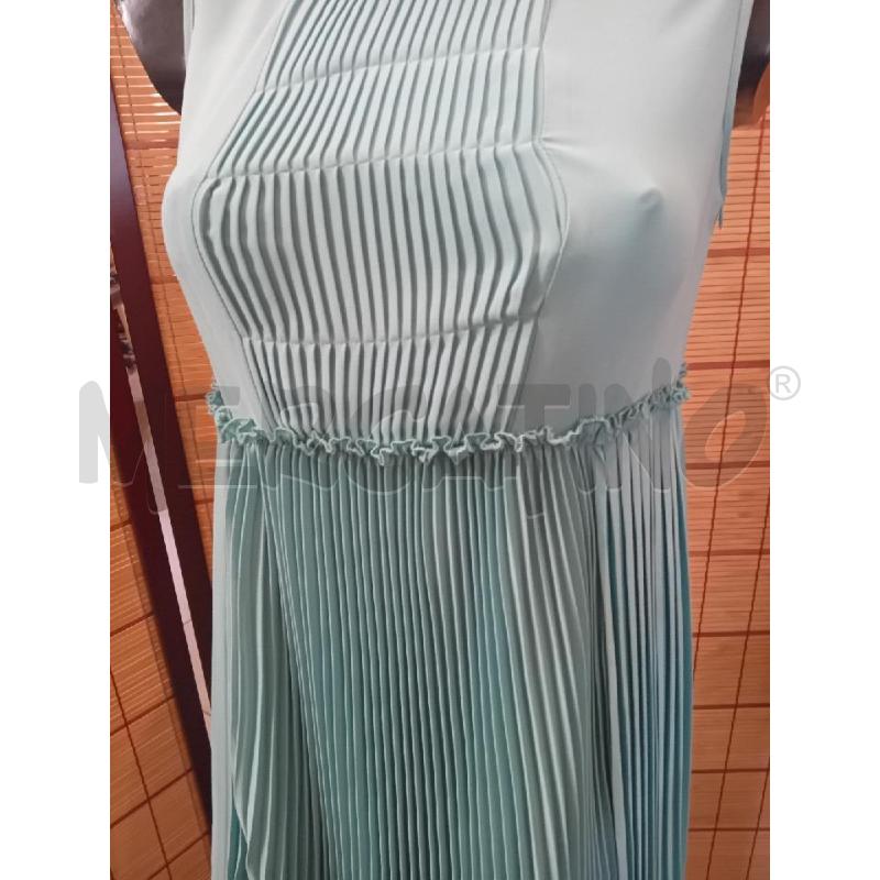 VESTITO DONNA TWINSET PLISSETTATO VERDE CELESTE | Mercatino dell'Usato Manduria 4