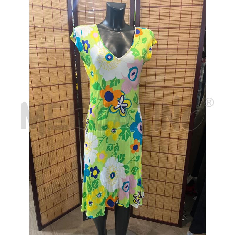 VESTITO DONNA VERSACE JEANS COUTURE FIORI MULTICOLOR  | Mercatino dell'Usato Manduria 1