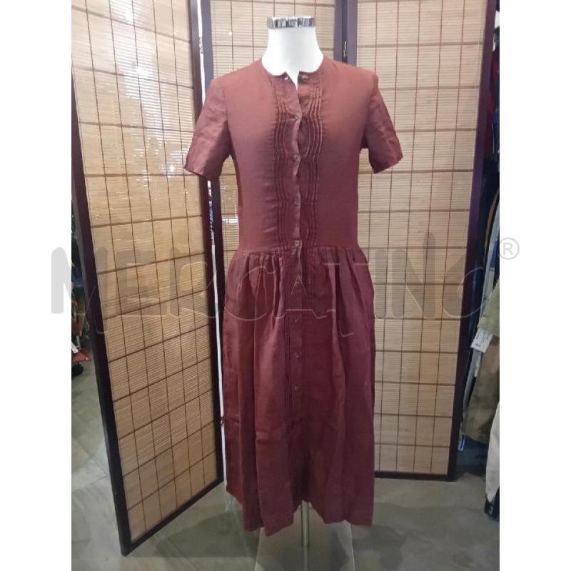 VESTITO DONNA VIAMAGGIO BY MASSIMO REBECCHI LINO BORDEAUX  | Mercatino dell'Usato Manduria 1