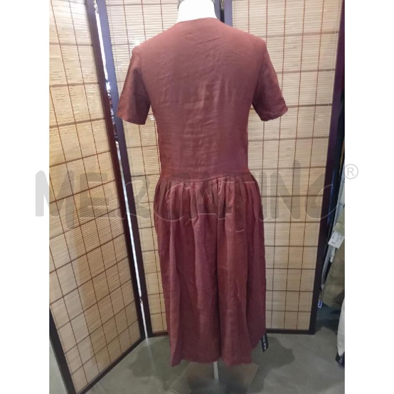 VESTITO DONNA VIAMAGGIO BY MASSIMO REBECCHI LINO BORDEAUX  | Mercatino dell'Usato Manduria 3