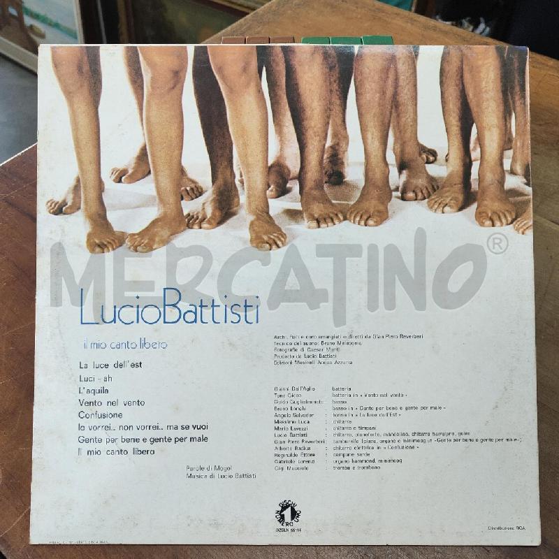 VINILE 33 GIRI BATTISTI IL MIO CANTO LIBERO | Mercatino dell'Usato Manduria 2