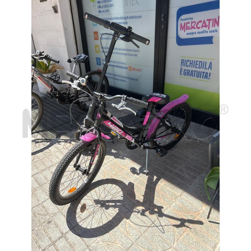 BICICLETTINA BAMBINO MTB420SPORT NERO FUXIA | Mercatino dell'Usato Martina franca 1