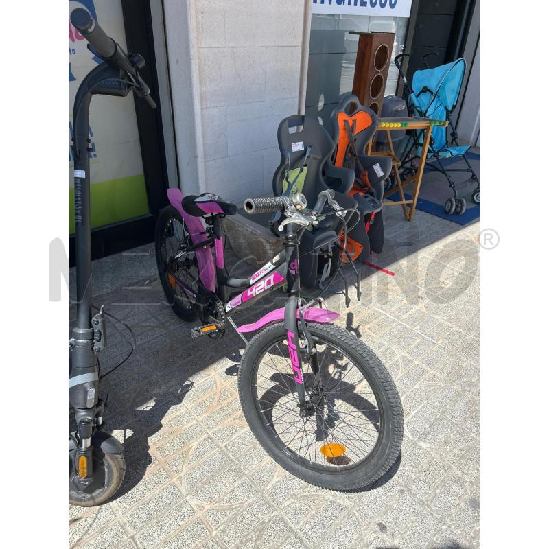 BICICLETTINA BAMBINO MTB420SPORT NERO FUXIA | Mercatino dell'Usato Martina franca 2