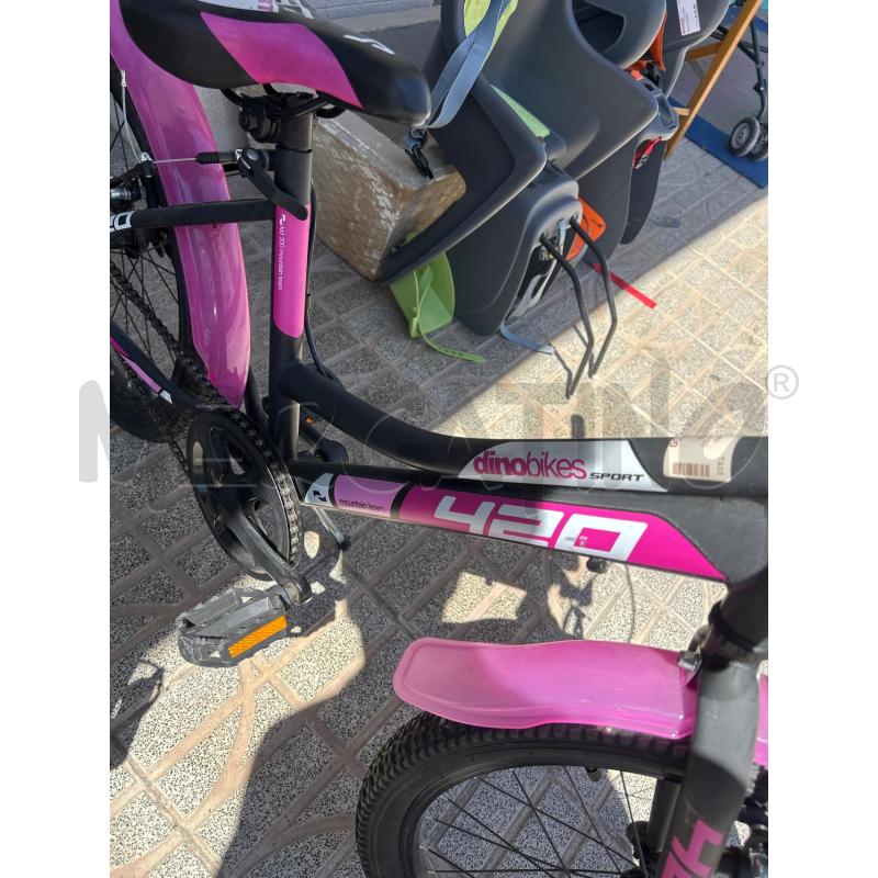 BICICLETTINA BAMBINO MTB420SPORT NERO FUXIA | Mercatino dell'Usato Martina franca 3