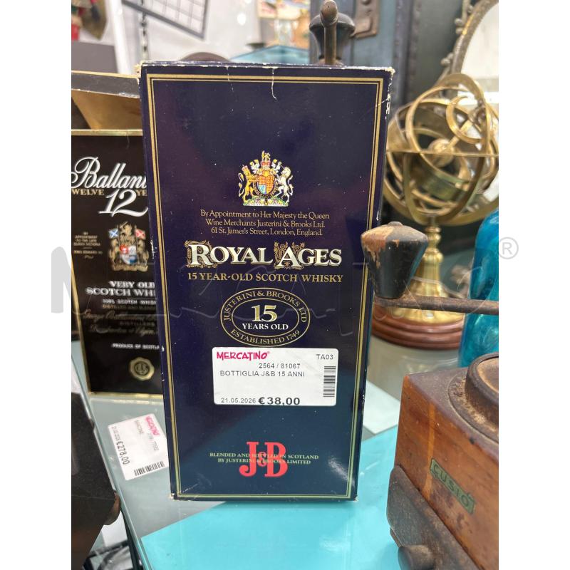 BOTTIGLIA J&B 15 ANNI  | Mercatino dell'Usato Martina franca 1