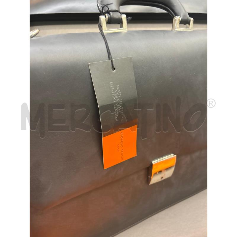 CARTELLA GIORGIO FEDON NERA PELLE | Mercatino dell'Usato Martina franca 2
