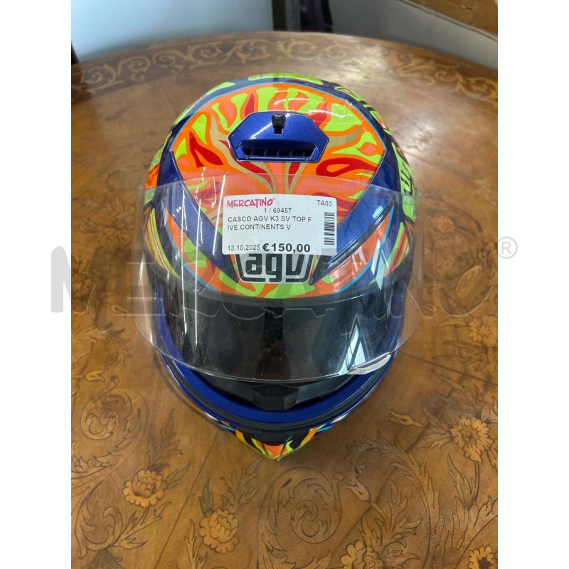CASCO AGV K3 SV TOP FIVE CONTINENTS VALENTINO ROSSI | Mercatino dell'Usato Martina franca 1