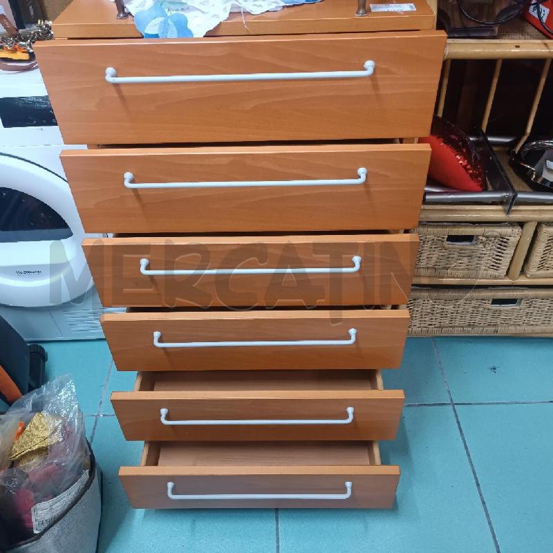 CASSETTIERA CILIEGIO CON RUOTE  | Mercatino dell'Usato Martina franca 1