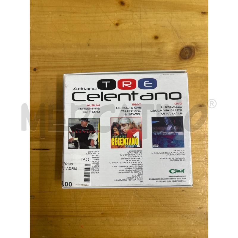 COFANETTO 'TRE' ADRIANO CELENTANO  | Mercatino dell'Usato Martina franca 2