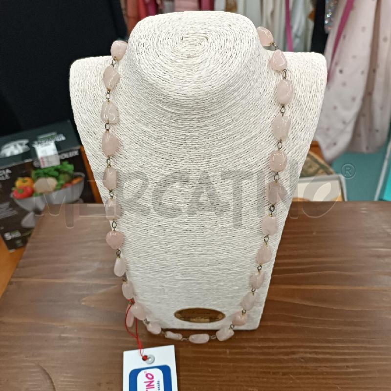 COLLANA QUARZO ROSA PENDENTE | Mercatino dell'Usato Martina franca 1