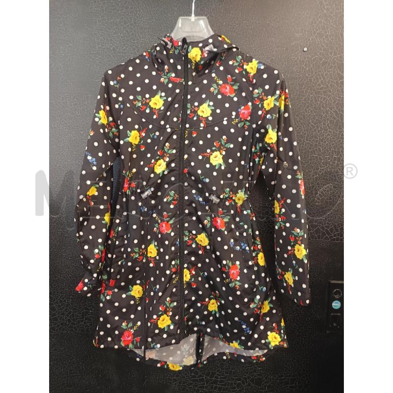 KWAY DONNA PAPRIKA NERO POIS FIORI | Mercatino dell'Usato Martina franca 1