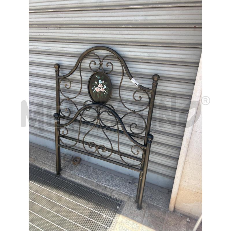 LETTINO SINGOLO FIORI DIPINTI  | Mercatino dell'Usato Martina franca 1