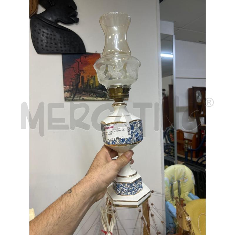 LUME OPALINO BIANCO E CELESTE | Mercatino dell'Usato Martina franca 1