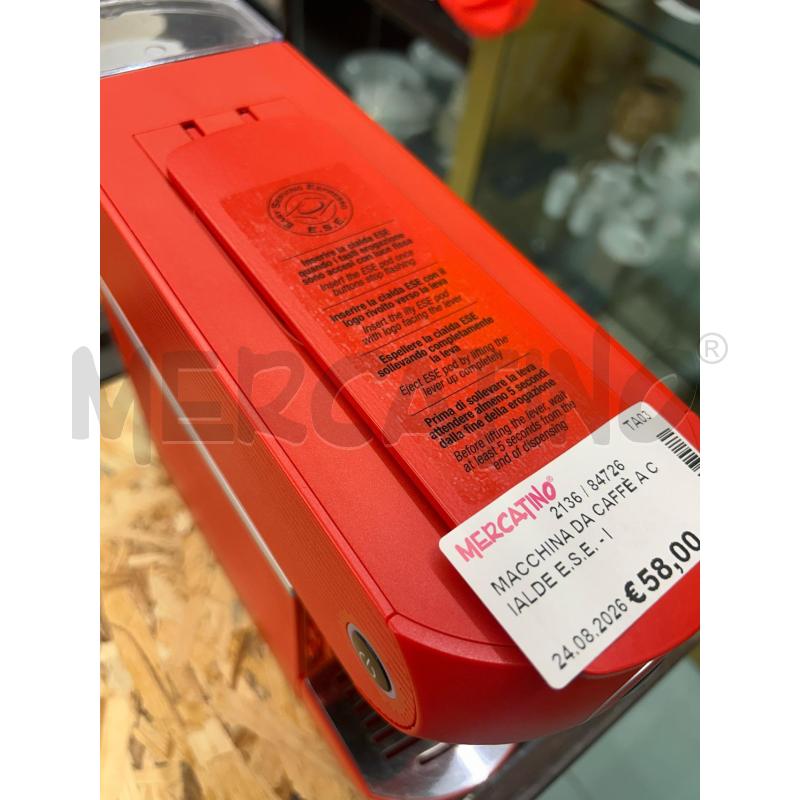 MACCHINA DA CAFFÈ A CIALDE E.S.E. - ILLY EASY ROSSA | Mercatino dell'Usato Martina franca 3