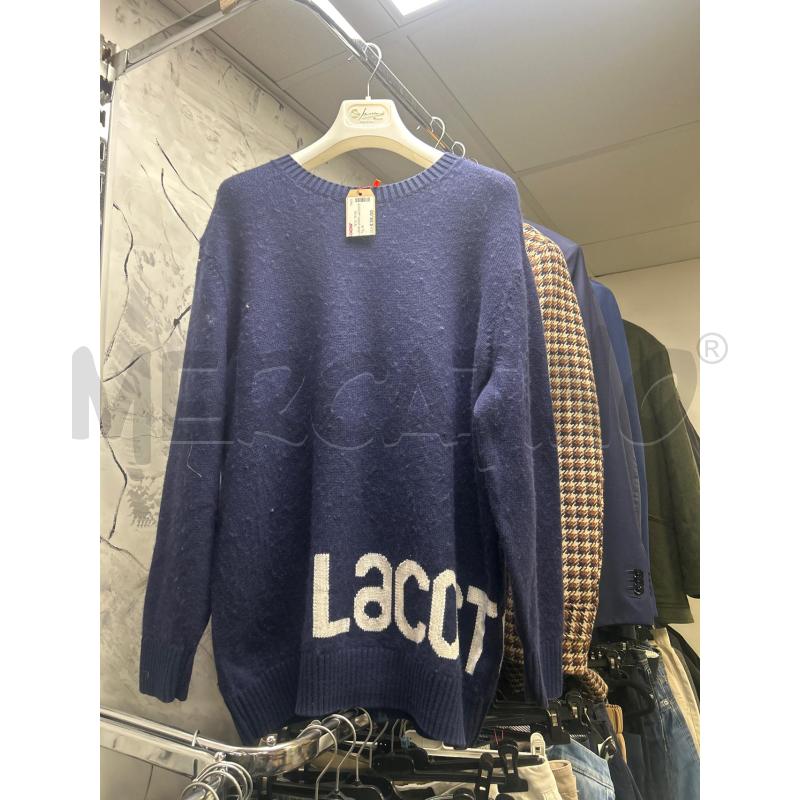 MAGLIONE UOMO LACOSTE BLU | Mercatino dell'Usato Martina franca 1