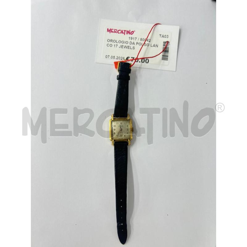 OROLOGIO DA POLSO LANCO 17 JEWELS | Mercatino dell'Usato Martina franca 1