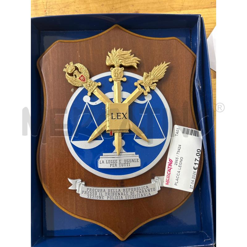 PLACCA LEGNO  | Mercatino dell'Usato Martina franca 1