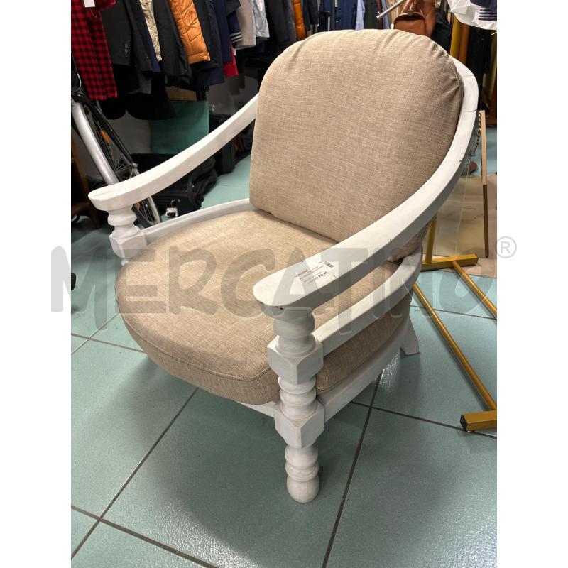 POLTRONA BIANCA SHABBY | Mercatino dell'Usato Martina franca 2