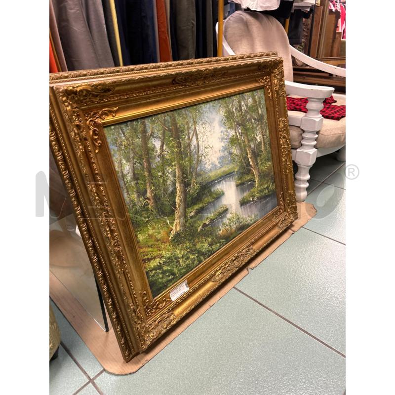 QUADRO LUCA DE STEFANO IN CORNICE DORATA  | Mercatino dell'Usato Martina franca 1