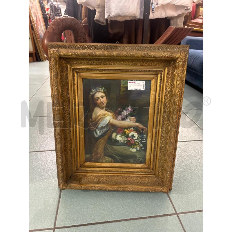 QUADRO PICCOLO DONNA FIORI | Mercatino dell'Usato Martina franca 1