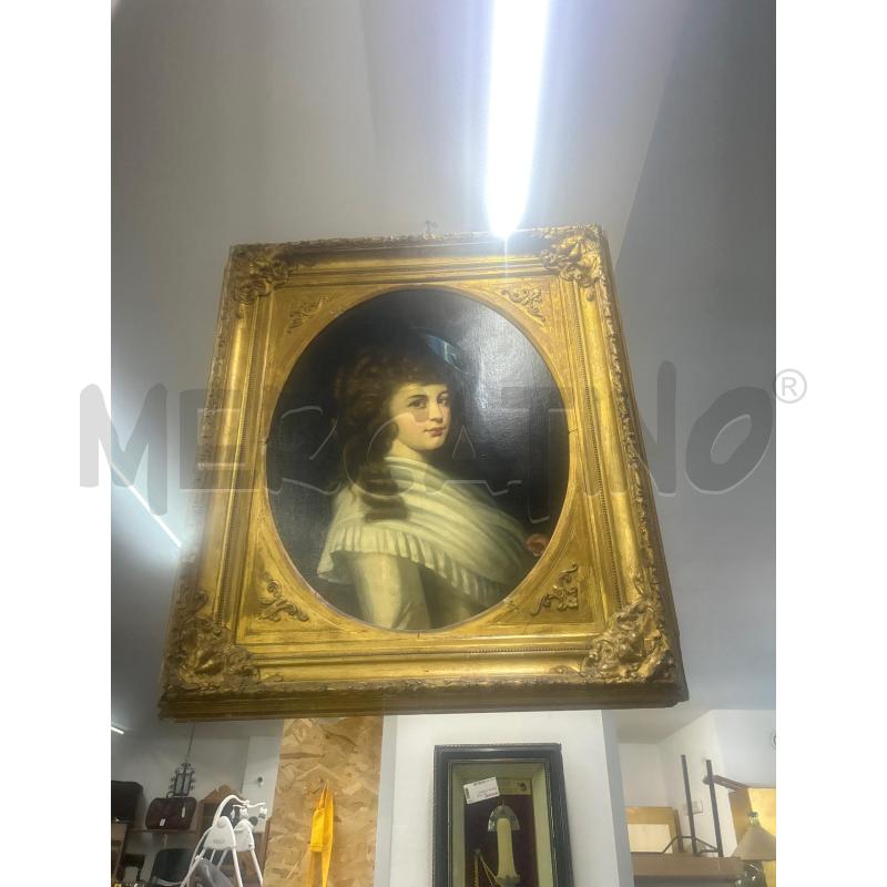 RITRATTO FRANCESE '800 IN CORNICE DORATA  | Mercatino dell'Usato Martina franca 1