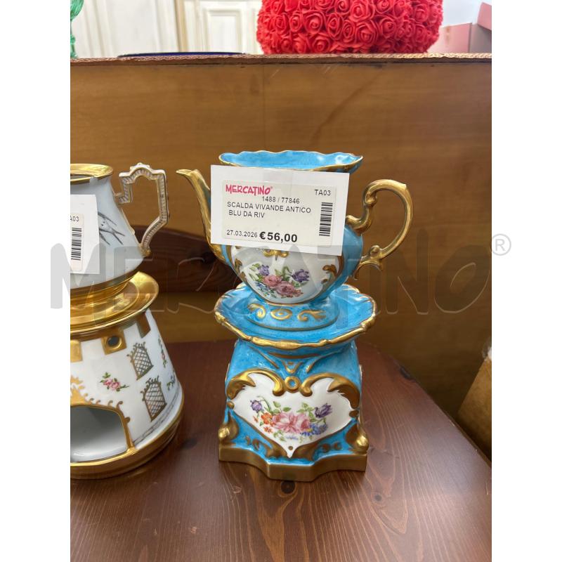 SCALDA VIVANDE ANTICO BLU DA RIV  | Mercatino dell'Usato Martina franca 1