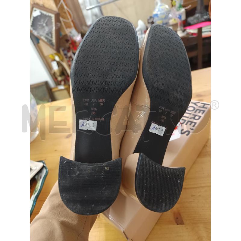 SCARPE DONNA VINCENZA VERNICE BEIGE | Mercatino dell'Usato Martina franca 5