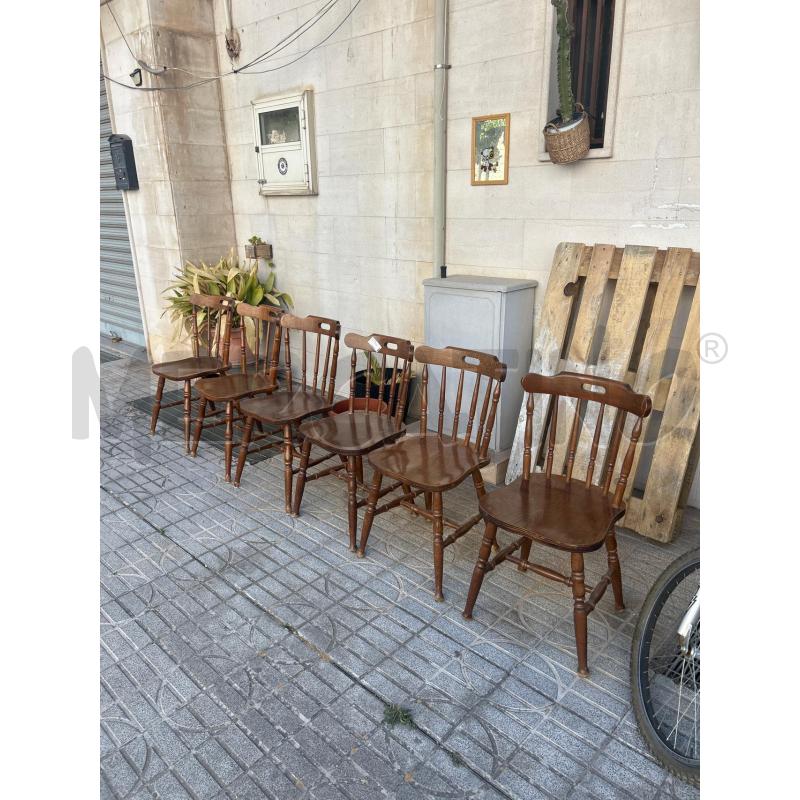 SEDIE PZ. 6 PZ LEGNO  | Mercatino dell'Usato Martina franca 1
