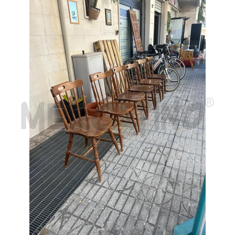 SEDIE PZ. 6 PZ LEGNO  | Mercatino dell'Usato Martina franca 3