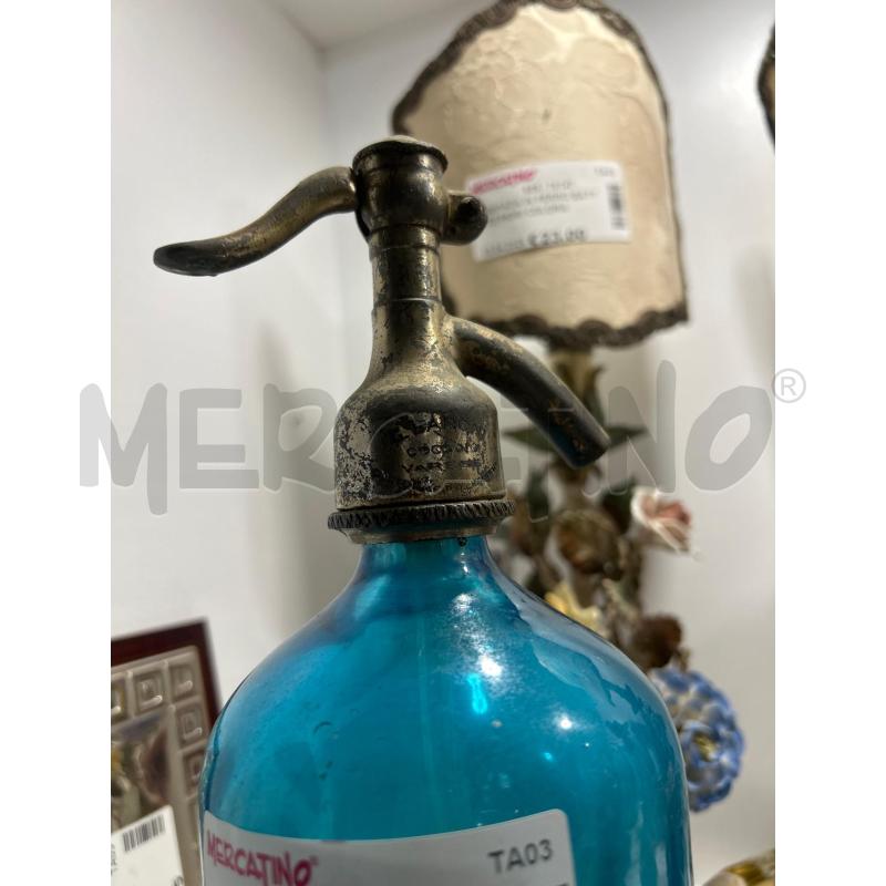 SIFONE VETRO CELESTE | Mercatino dell'Usato Martina franca 2