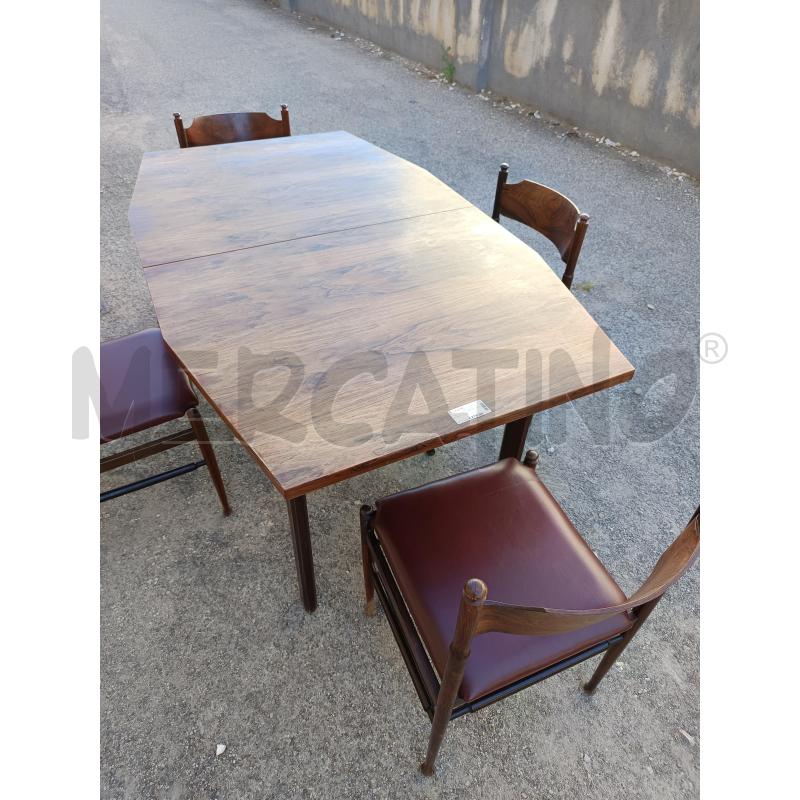 TAVOLO PALISSANDRO+4SEDIE VINTAGE  | Mercatino dell'Usato Martina franca 3