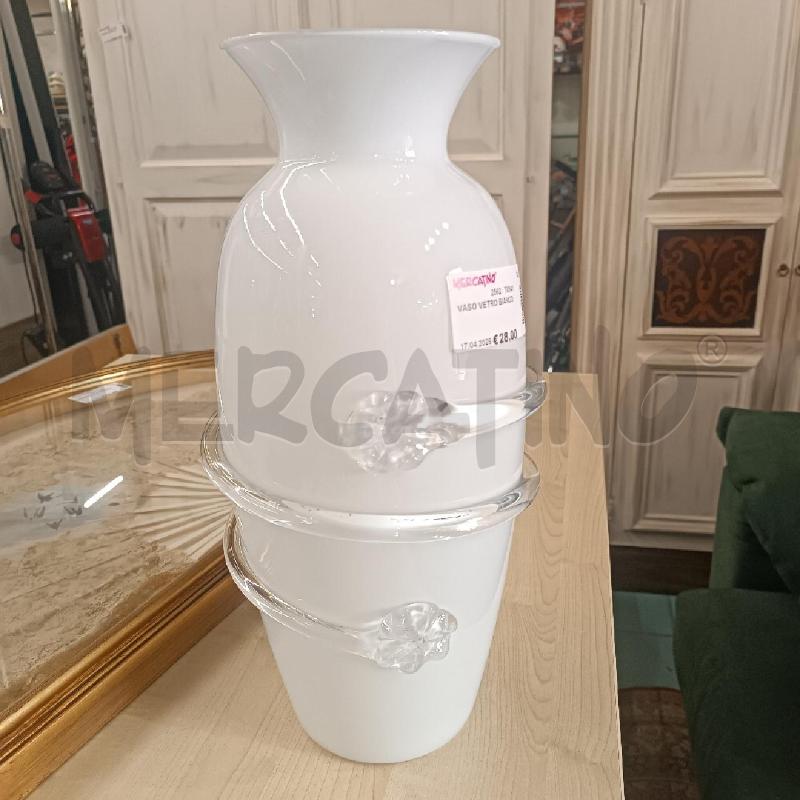 VASO VETRO BIANCO | Mercatino dell'Usato Martina franca 1