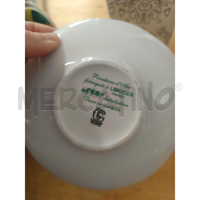 VASO + PIATTINO LIMOGES BIANCO | Mercatino dell'Usato Martina franca 3