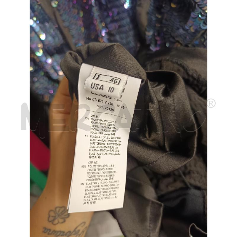 VESTITO DONNA ROBERTO CAVALLI BLU E NERO  | Mercatino dell'Usato Martina franca 5
