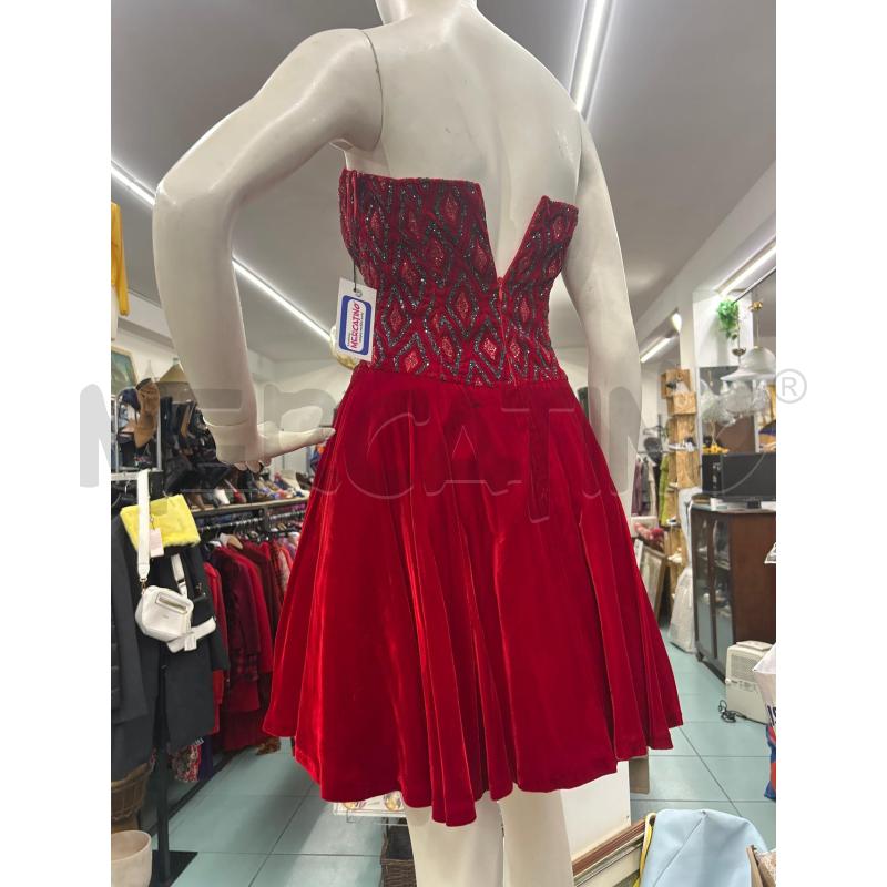 VESTITO DONNA ROCCOBAROCCO ROSSO ANNI 92 | Mercatino dell'Usato Martina franca 3
