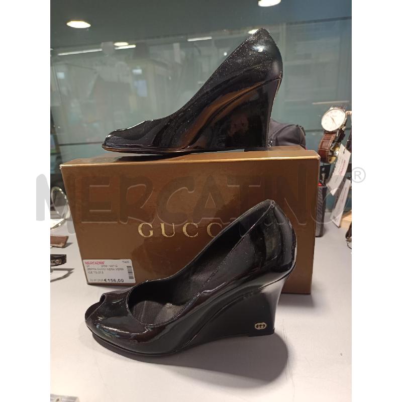 ZEPPA GUCCI NERA VERNICE TG.37.5 | Mercatino dell'Usato Martina franca 1