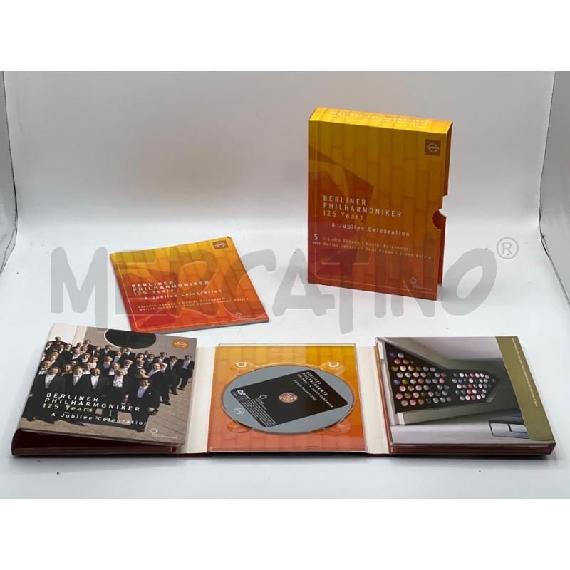 BERLINER PHILHARMONIKER 125 YEARS A JUBILEE CELEBRATION 5 X DVD BOX SET. 2007.VG  | Mercatino dell'Usato Teramo 1