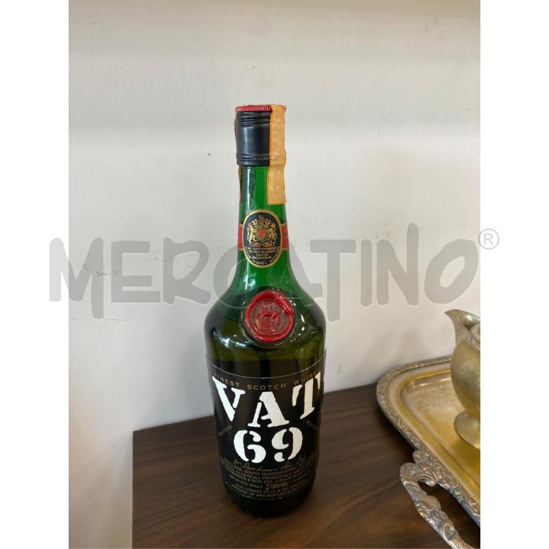 BOTTIGLIA VAT 69 FINEST SCOTCH WHISKY 75 CL. 43% OLD BOTTLING CORK FIRENZE ITALY | Mercatino dell'Usato Teramo 1
